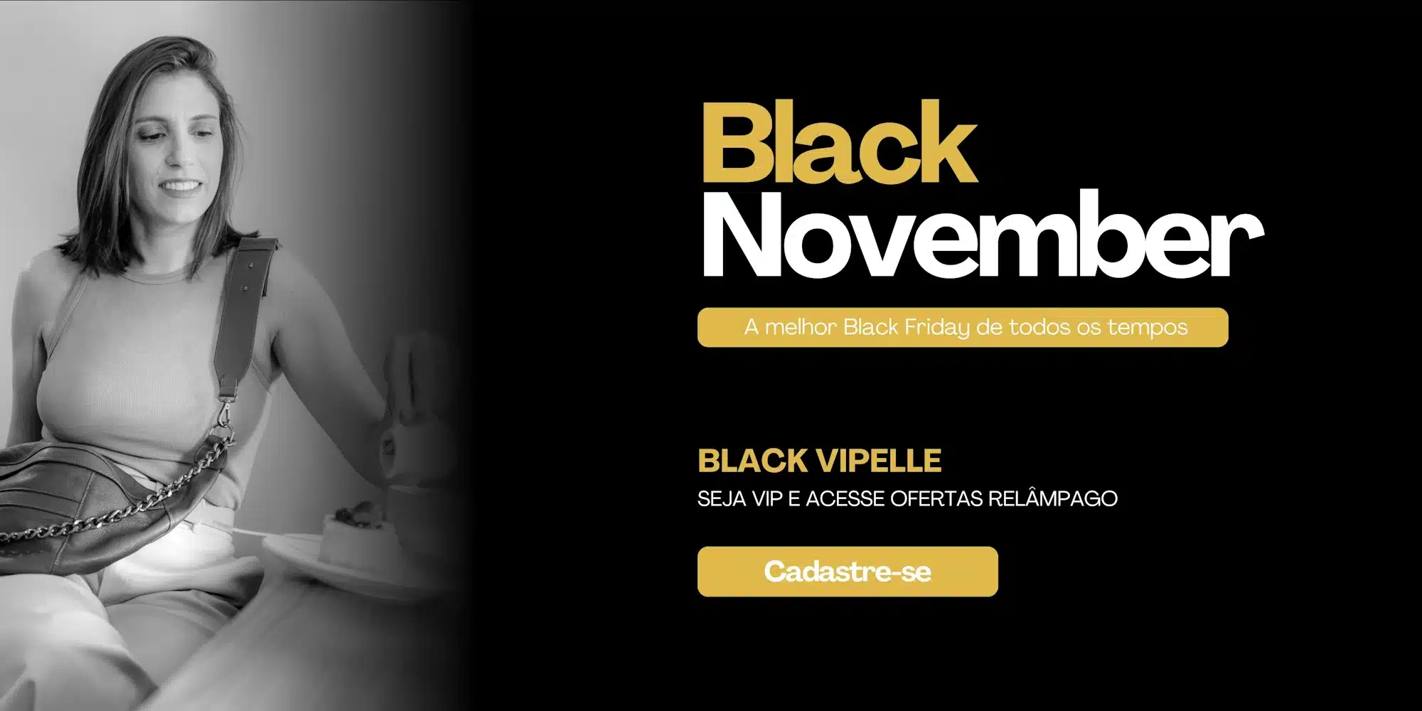 Yellow and Black Illustration Black Friday Sale Banner 3